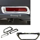 Автомобильная хромированная накладка из АБС-пластика, задний хвост, задний туман + стоп светильник, рамка лампы, запасная часть для Suzuki S-Cross Scross SX4 2014 2015 2016 2017