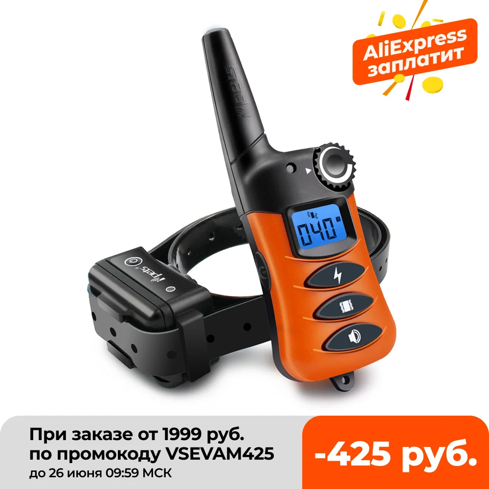 Тренировочный ошейник Petrainer 620A 1 перезаряжаемый и водонепроницаемый для собак с