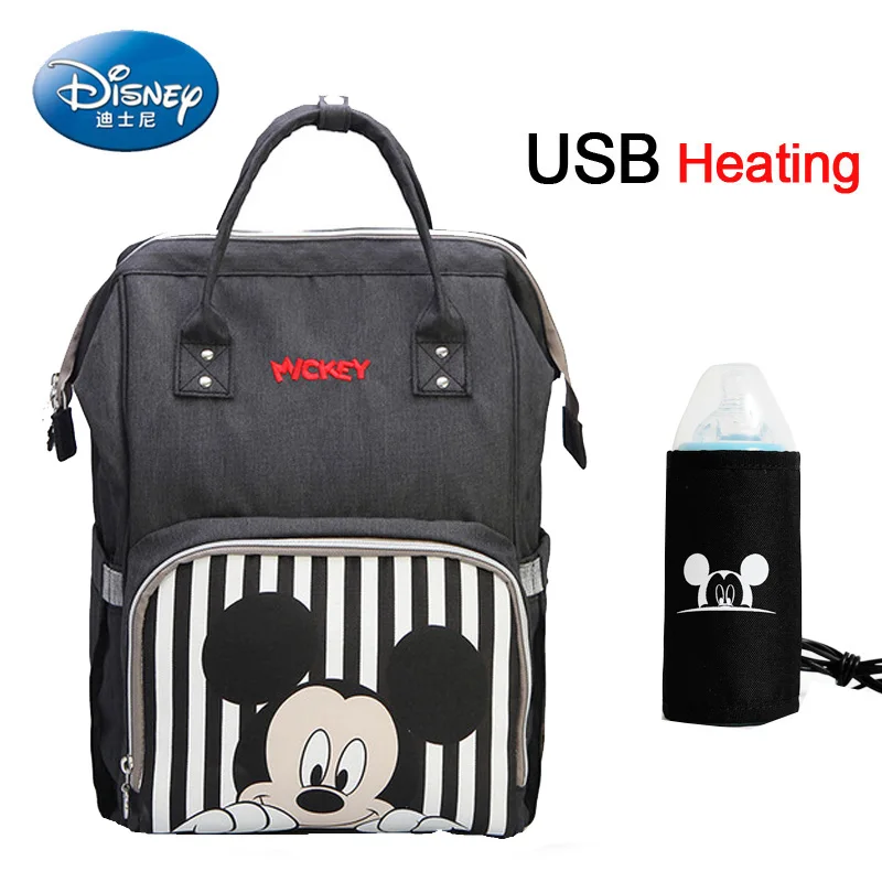 9 Disney Микки детские USB Пеленки сумки рюкзак для мам сумка для путешествий большой емкости мама сумка для ребенка многофункциональная детская коляска сумка - Цвет: 9