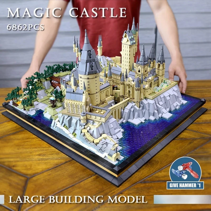 

MOULD KING 22004 Movie Castle Magic School of Witchcraft and Wizardry Model Building Blocks Assembly Bricks Kids Christmas Toys