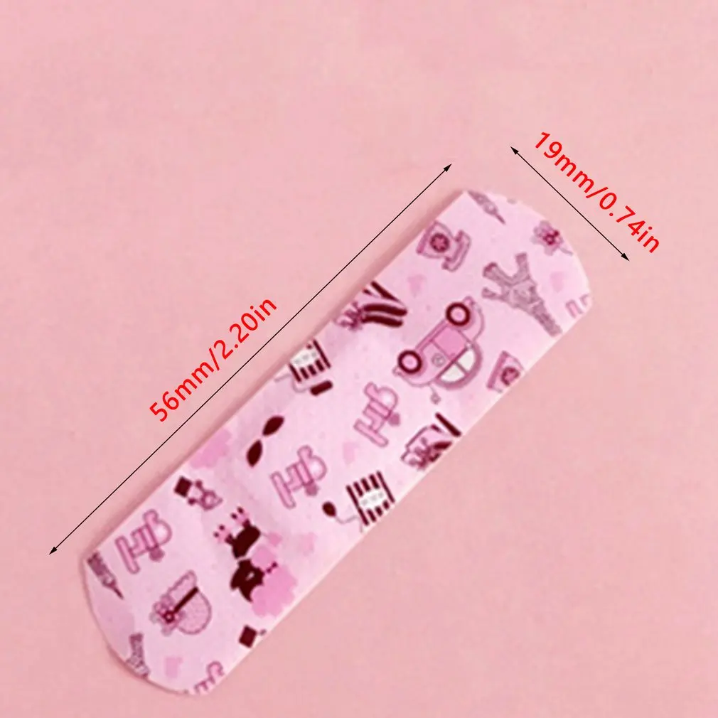 

100pcs/bag Waterproof Breathable Cute Cartoon Band Aid Hemostasis Adhesive Bandages First Aid Emergency Kit