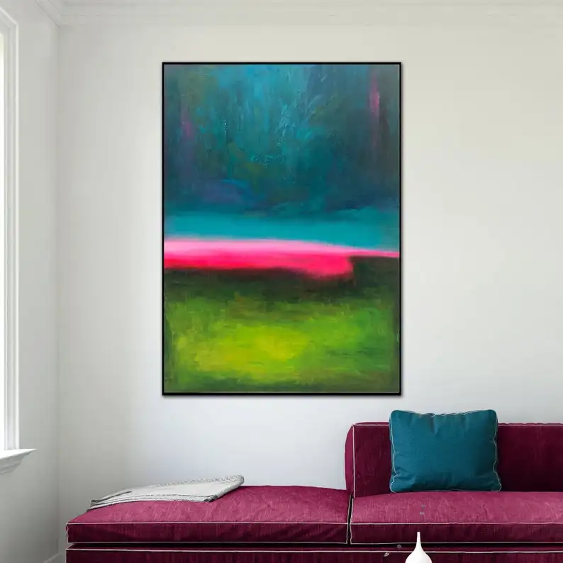 

Экстра большая настенная живопись, абстрактная живопись, оригинальная Толстая красочная Картина на холсте, акриловая современная картина ...