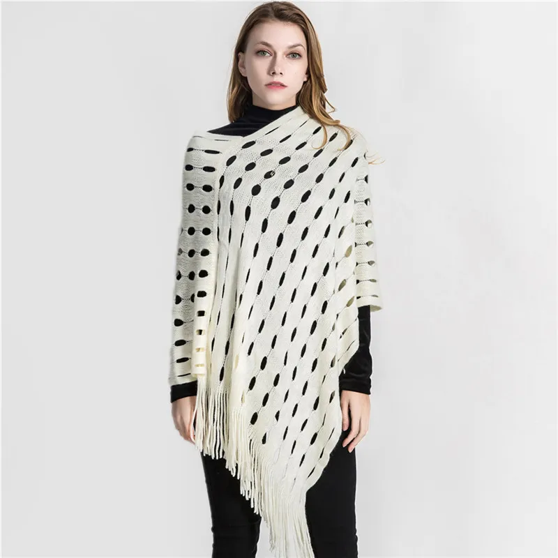 

2019 New Design Winter Warm Solid Ponchos And Capes For Women Oversized Shawls Wraps Cashmere Pashmina Female Bufanda