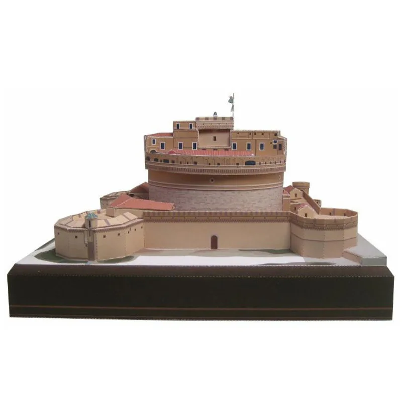 3D бумажная модель Castel Святого Анжело тали знаменитая игрушка ручной работы