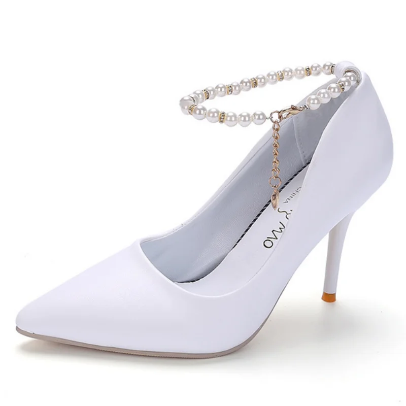 Корейская версия шотландская расцветка заостренный носок на каблуке шпильке с