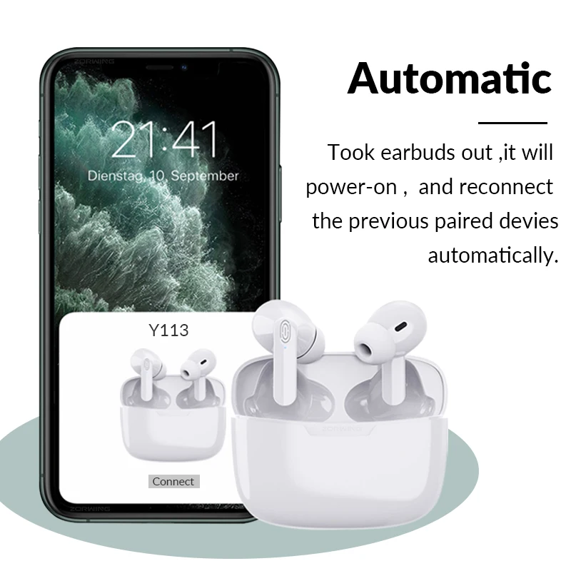 

Y113 TWS Bluetooth Earphones Wireless Headphones Pro in-Ear Touch Control Sport Water proot Headset 3D Stereo Sound Earpiece