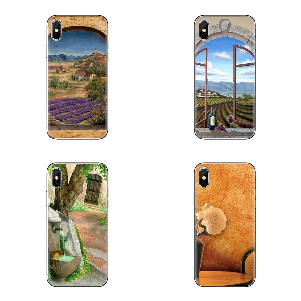 Мягкие прозрачные чехлы в виде ракушки Provence Фреска для huawei G7 G8 P7 P8 P9 P10 P20 P30 Lite Mini Pro