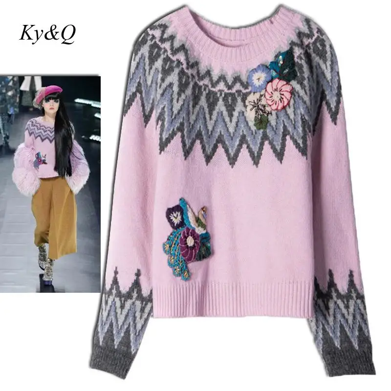 Дизайнер подиума 2019 зимний женский Рождественский милый Роскошный розовый