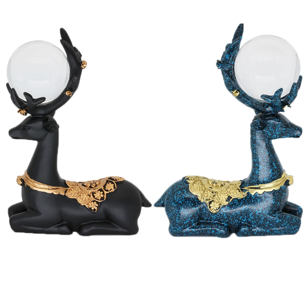 Статуэтка оленя из смолы подставка для дисплея стеклянных линз шаров фотосъемки