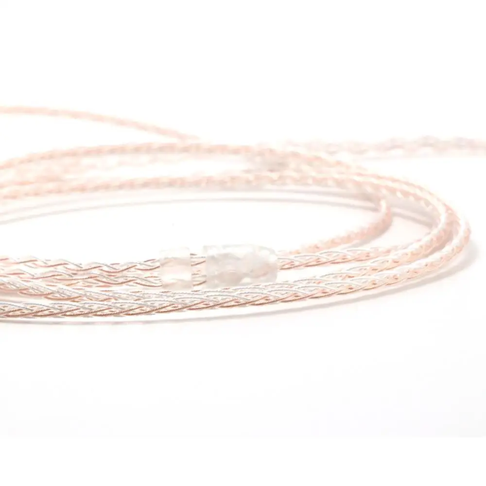 Haldane 4pin XLR Balanced Single Crystal copper Sivler Mix Replacement Headphones Upgrade Cable for Meze 99 Classics/Focal Elear |