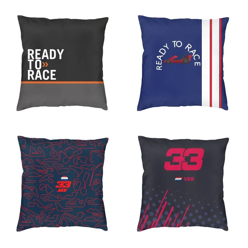

Ready To Race Dark Pillow Case Decorative Nordic Cushion Cover Car Pillowcase