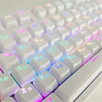 104 key korean 106 key russian backlit keycap oem profile keycaps for cherry mx keyboard key caps set