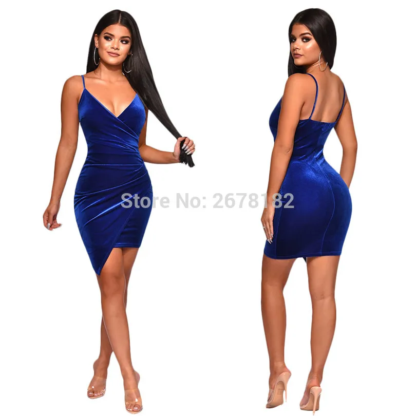 Вечерние женские платья сексуальные бархатные облегающие с открытой спиной v