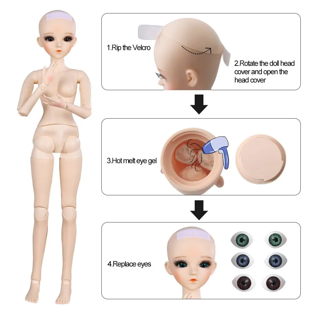 UCanaan 1/3 BJD SD Dolls doll with Palace Style 18 Ball Jointed dolls for New Year Gift and Doll Collection |