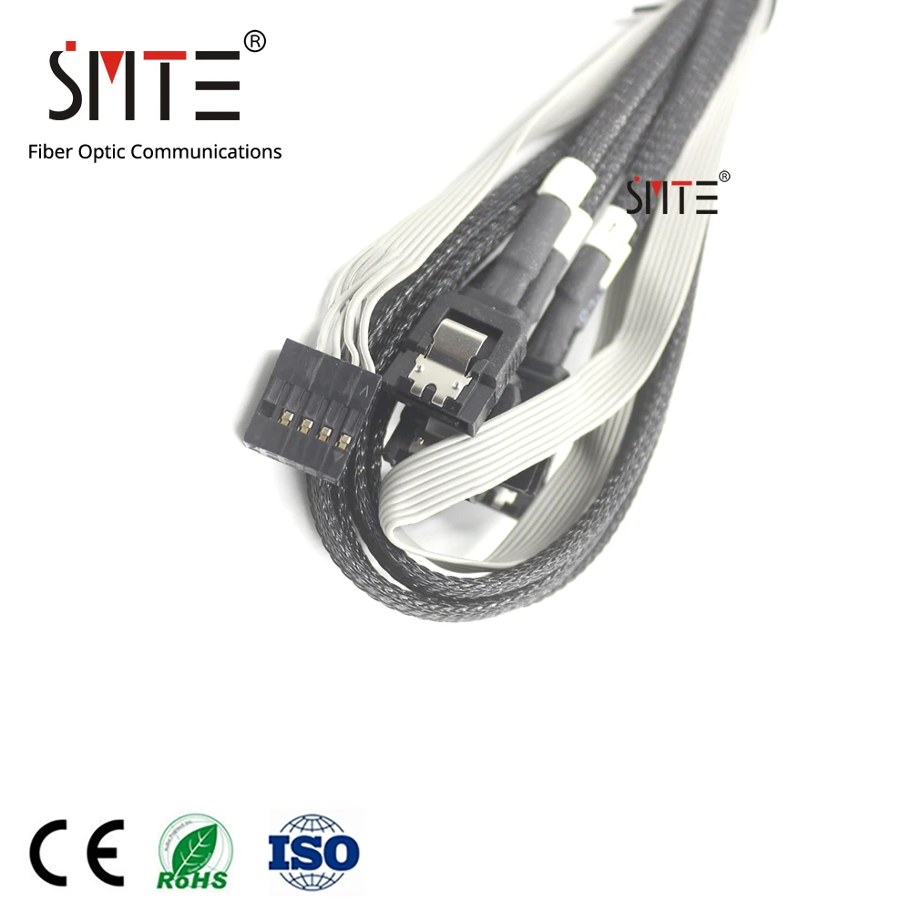 Для Amphenol 1 4 Mini SAS кабель SFF 8087 7 p (4) SATA для передачи данных 36P 50 см SGPIO 6GB P410|Детали