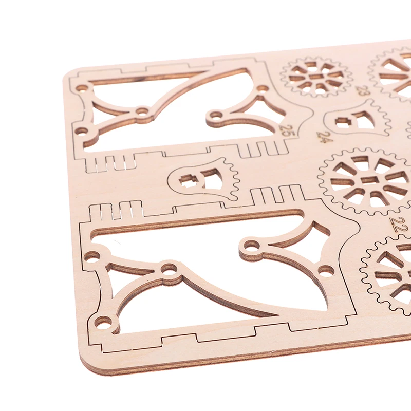

DIY wooden mechanical transmission model assembly toy code box jewelry box