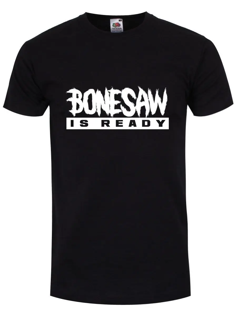 Новая мужская черная футболка Bonesaw Is Ready одежда в стиле хип-хоп хлопковая с