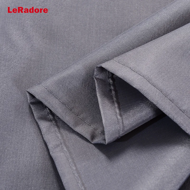 Роскошные утолщенные темно серые однотонные занавески для душа гостиницы