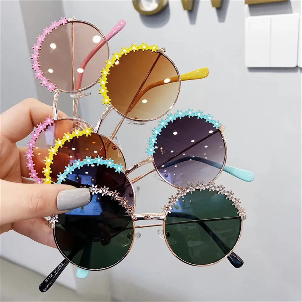 

Kids Sunglasses Polarized Metal Frame Sun Glasses Girls Boys Flower Children Baby Eyeglasses Uv400 Summer Beach Photograph