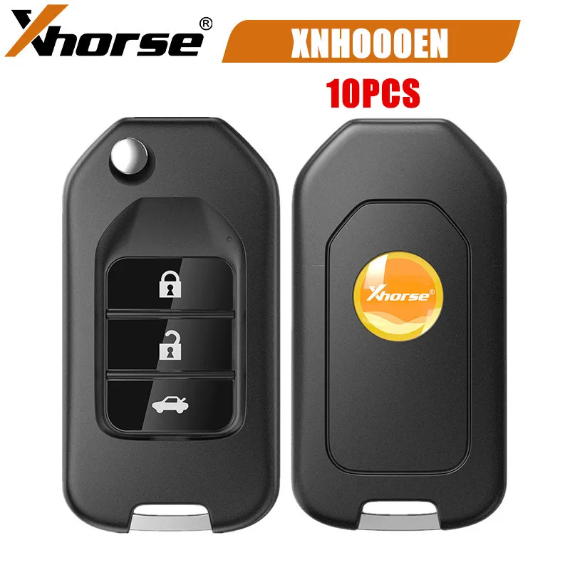 

10PCS Xhorse XNHO00EN Wireless Remote Key Honda Flip 3 Buttons English Version With NXP Chip for VVDI2/VVDI Key Tool