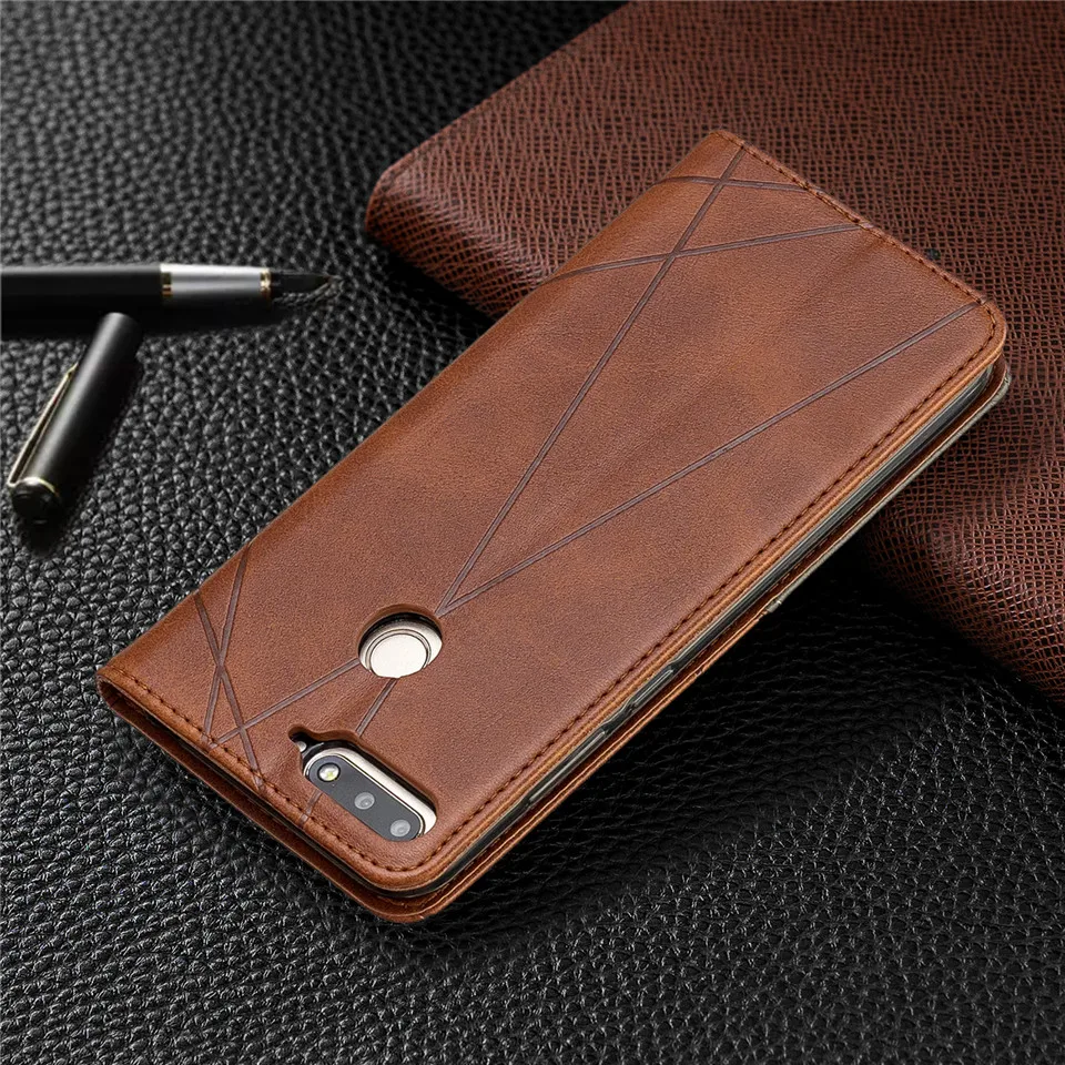 Книжка чехол на для huawei Honor 7A 7A Pro AUM-L29 Honor7A Pro Хуавей Хонор 7a 7c про Кожаный чехол-книжка с магнитным бумажником для Honor 7C Pro LND-L29 Honor7C Pro