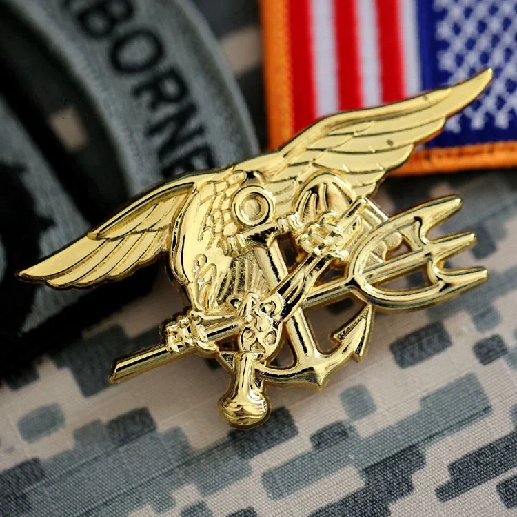 Металлические значки с уплотнением US Navy металлические покрытием брошь Орел
