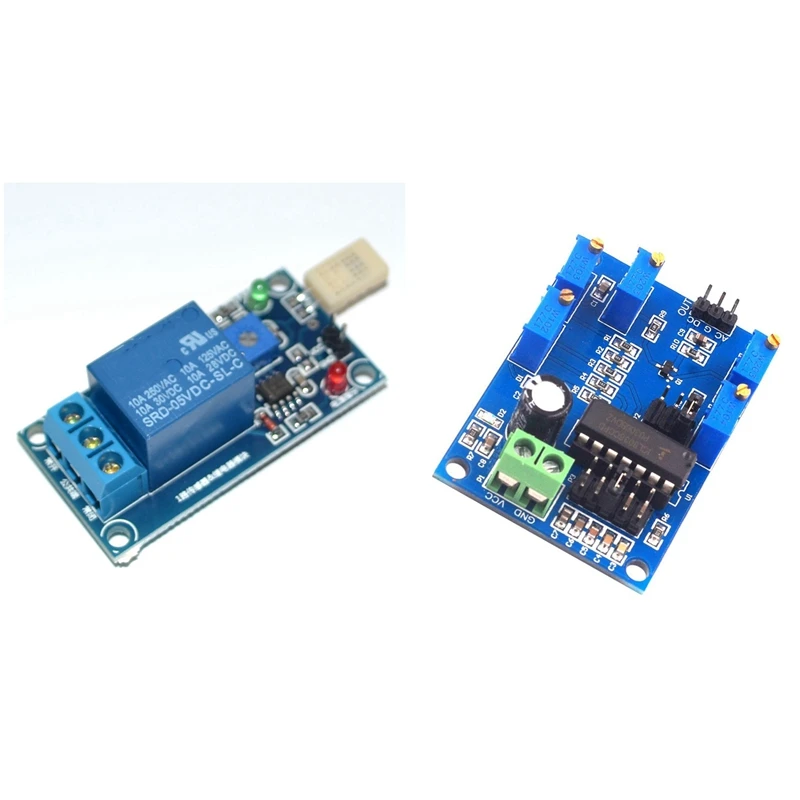 

ICL8038 Signal Source Sine Wave Triangular Wave Square Wave Module & T9 DC5V Humidity Sensitive Switch Relay Module