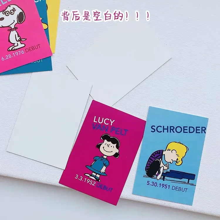 8 шт. Ins Peanuts изгой карта собаки милый мультфильм доска для сообщений доска для фото дисплей доска украшение стены визитная карточка дисплей