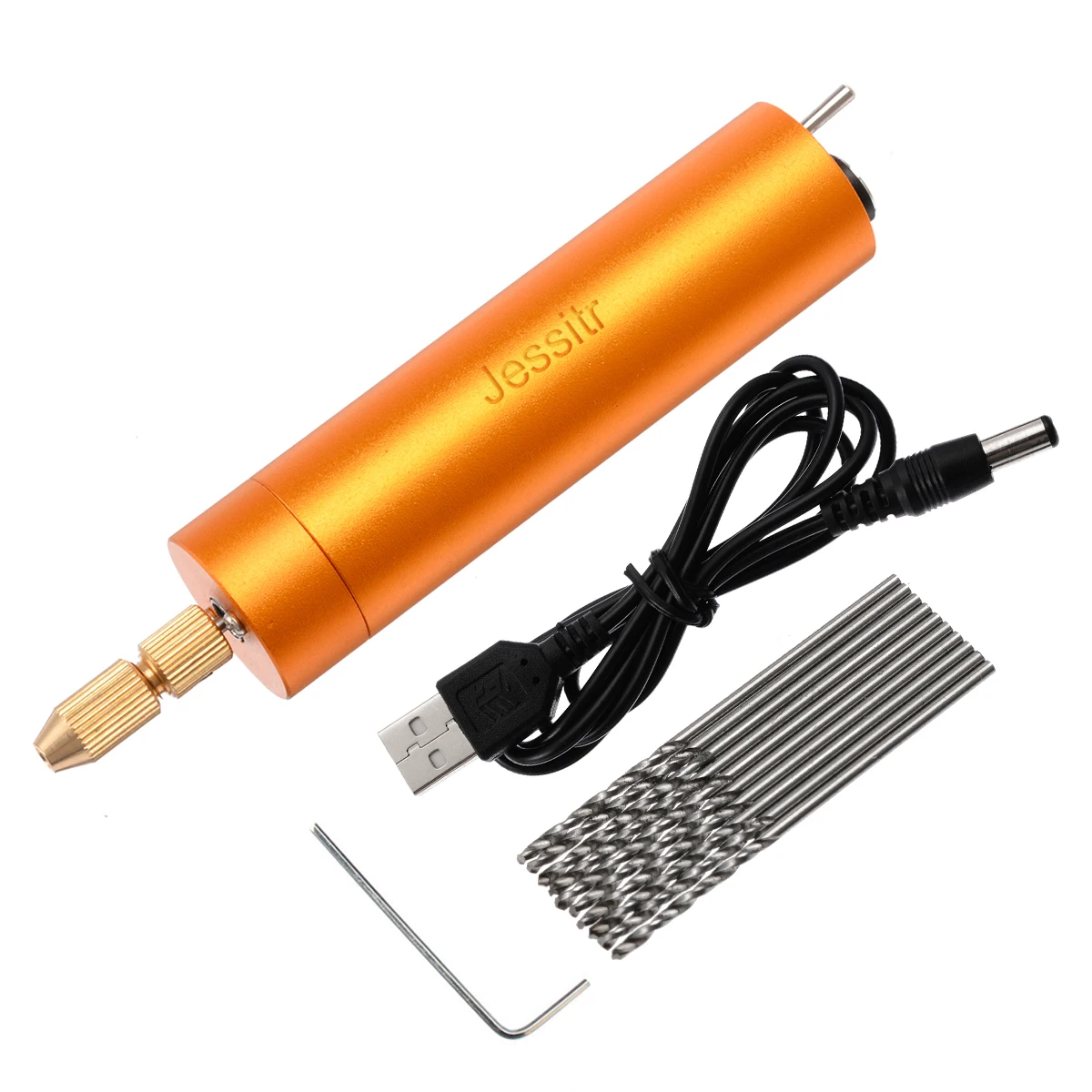 Портативные мини-электрические дрели портативные микро USB с 10 шт. кручеными