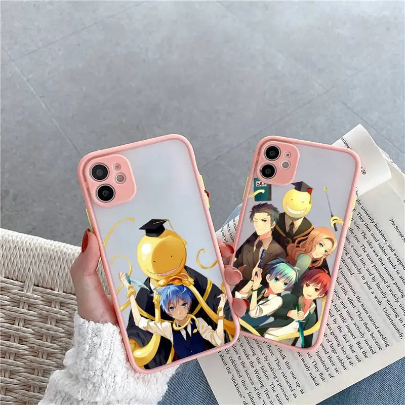 Japan anime Assassination Classroom Phone Case matte transparent  For iphone 7 8 11 12 plus mini x xs xr pro max cover