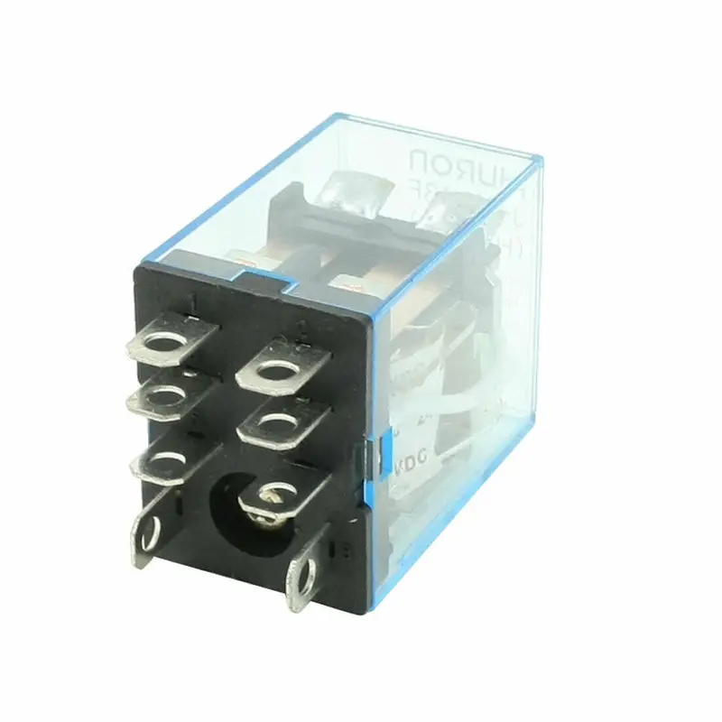 

HH62P DC 24V Катушка красный светодиодный Мощность РЕЛЕ 8 шпильки DPDT 2NO 2NC