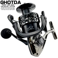 high quality 141bb double spool fishing reel 5 51 gear ratio high speed spinning reel casting reel carp for saltwater