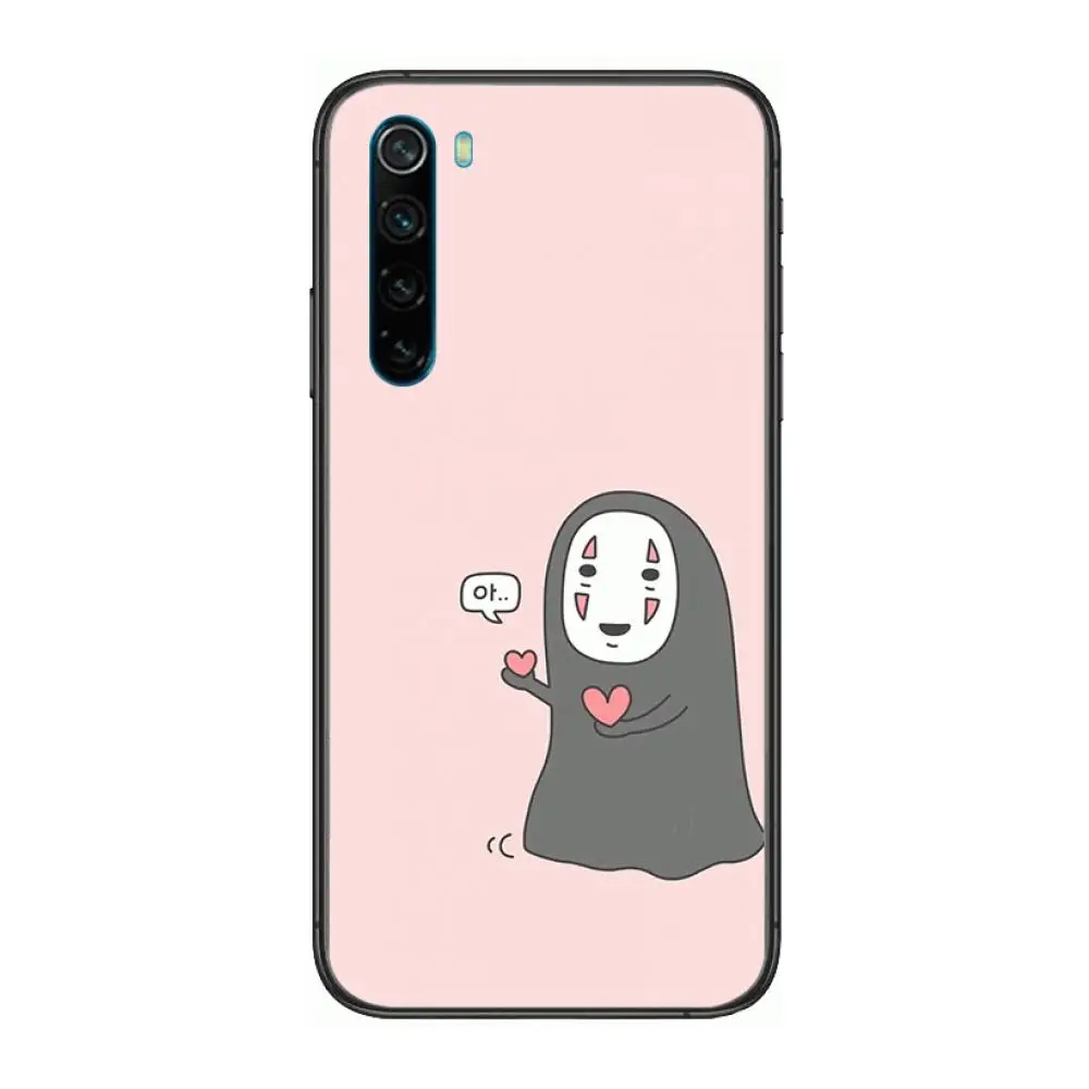 

Anime Spirited Away case cartoon Phone Case For XiaoMi Redmi Note 9S 8 7 6 5 A Pro T Y1 Anime Black Cover Silicone Back Pretty