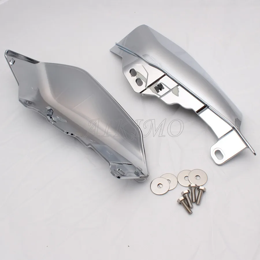 Хромированный теплозащитный воздушный дефлектор средней рамки для Harley Touring Electra