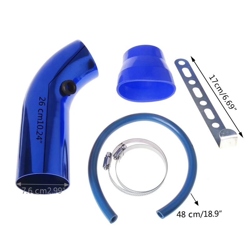 2021 New Hot Selling Universal 76mm 3&quot Car Cold Air Intake Induction Pipe Kit Filter Tube System | Автомобили и мотоциклы