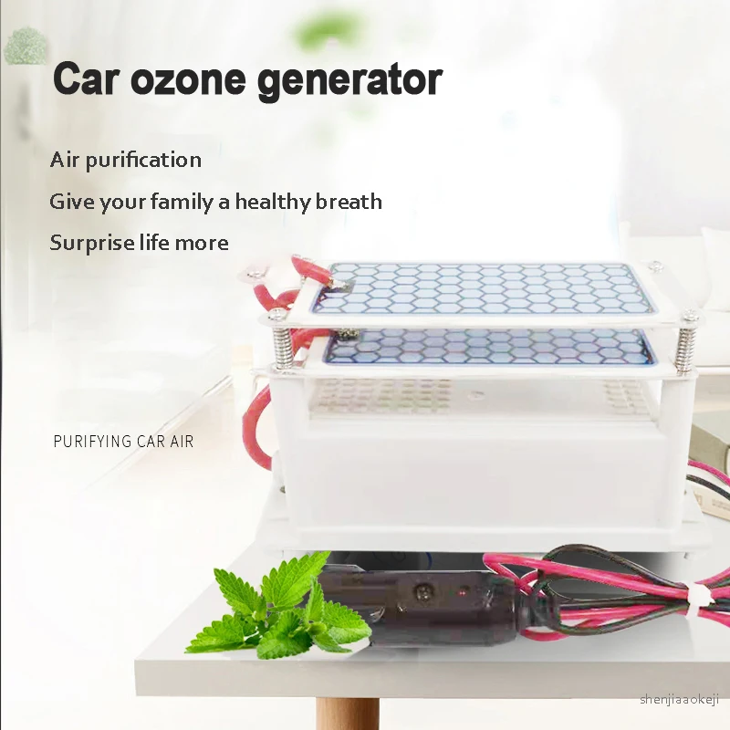 

Mini portable ozone generator Car ozone generator air purifier Sterilization Remove odor Ozone disinfection air fresh device 1pc