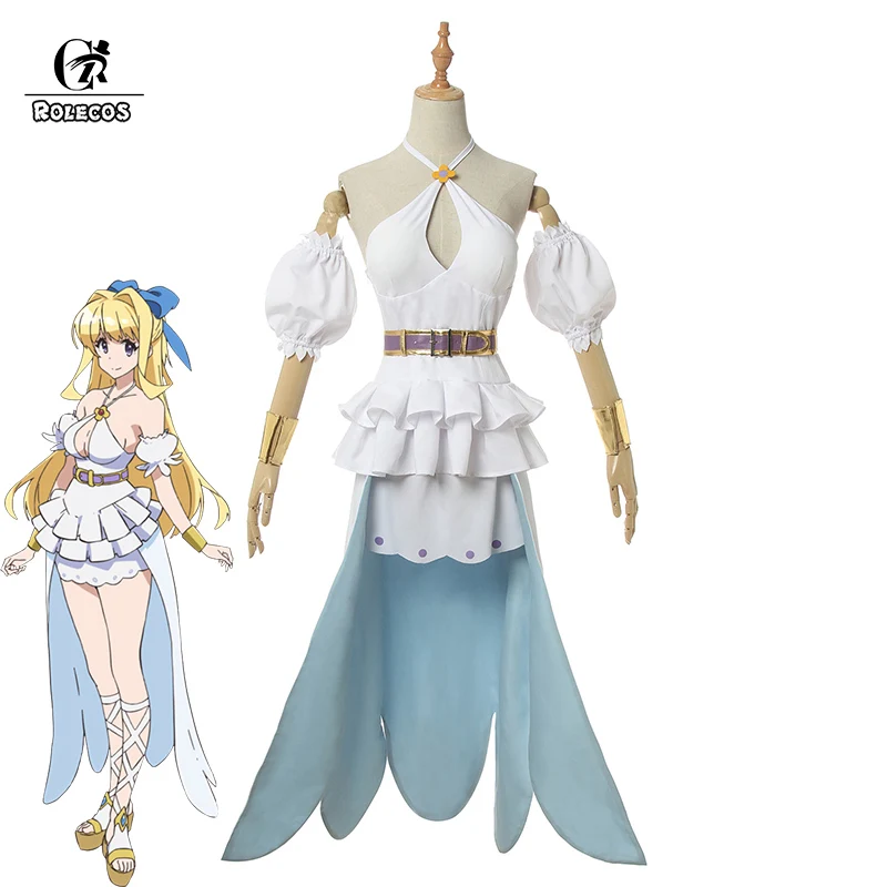 ROLECO аниме осторожно герой Косплей Ristarte косплей костюм белая синяя юбка