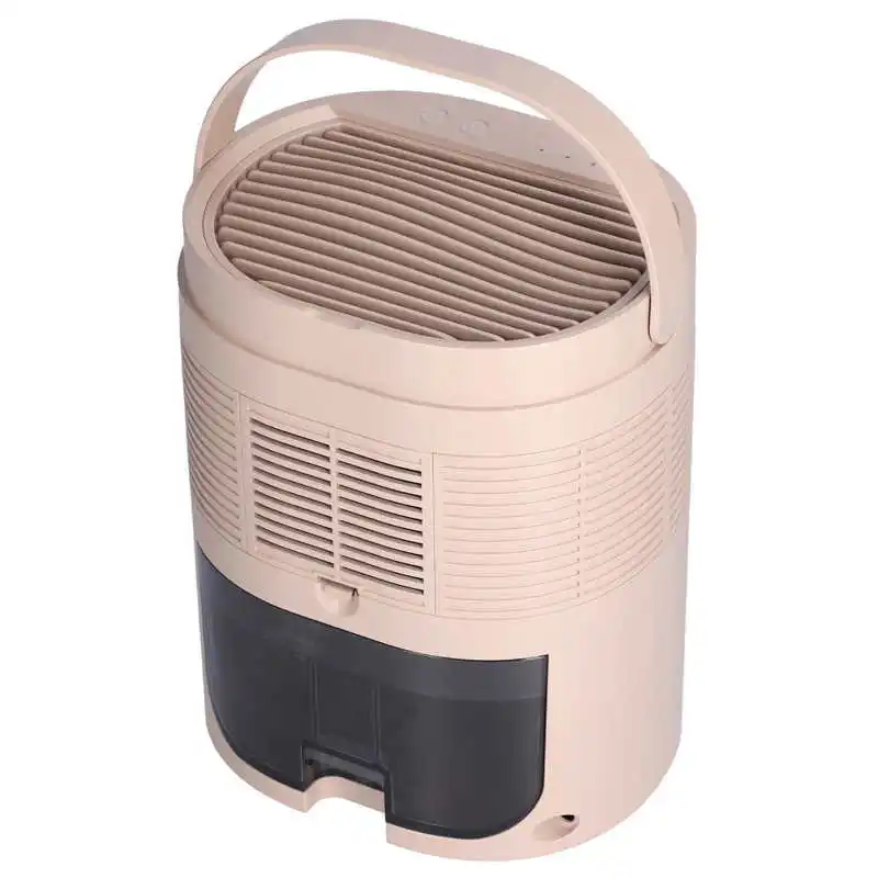 1L Large Capacity Portable Dehumidifier Khaki Small Timing Dehumidifier with Concealed Handle 100-240V Small Dehumidifier