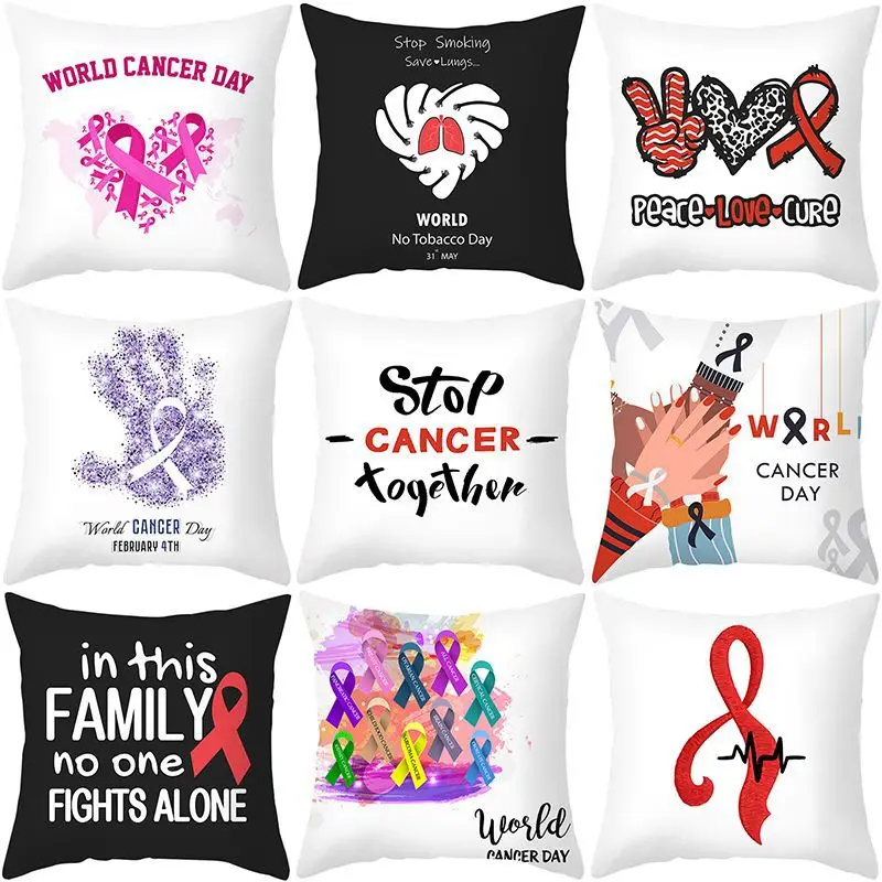 

Cushion Cover 45*45 Letter Printed Sofa Cushions Office Pillow Cases Polyester Pillowcase Home Decor Pillow Covers kd-0449