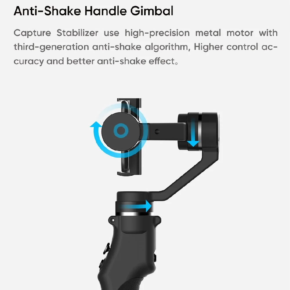 Рукоятка захвата Gimbal Self Stick противовес двойной Bluetooth джойстик рукоятка против