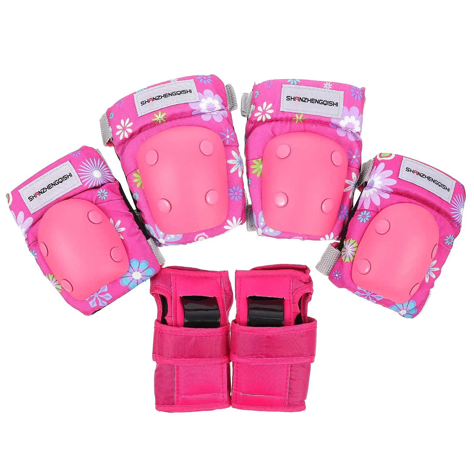 

6Pcs Children Skating Bike Protective Gear Set Scootering Protective Gear Accessories For Kids Sports Safery (6-12 Years)