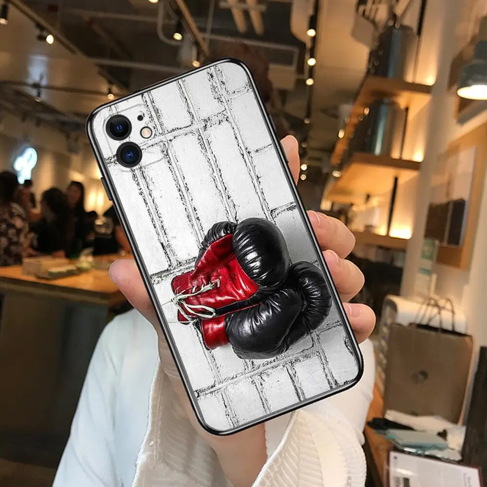 Боксерские перчатки Muay Thai чехлы для телефонов iphone 13 Pro Max Чехол 12 11 8 PLUS 7PLUS 6S XR X XS 6