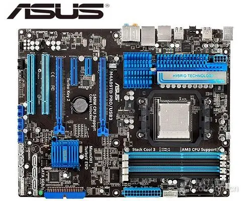 ASUS M4A89TD PRO/USB3 оригинальная материнская плата DDR3 разъем AM3 USB3.0 32 Гб 16 890FX настольная