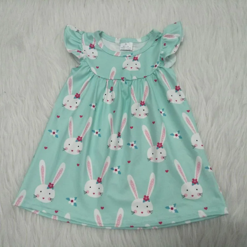free shipping summer baby girl dress Cute Easter Rabbit Girl Dress infant clothing kid toddler clothes children | Детская одежда и