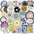 Стикеры с мультяшными цветами маргаритками для девочек, 1050 шт., модные милые Стикеры для скейтборда, холодильника, гитары, ноутбука