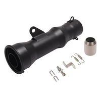 exhaust muffler pipe with adapter black stainless steel construction with added coating process fit for most motorcycles