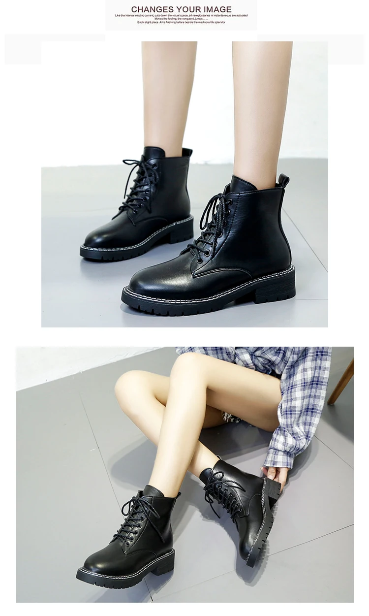 Bootee/ г.; женские ботинки до середины икры с круглым носком; женская обувь; ботинки на низком каблуке со шнуровкой; роскошные дизайнерские зимние сапоги на резиновой подошве