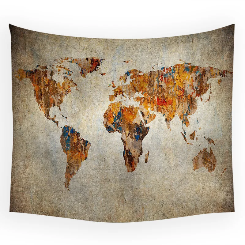 Настенный гобелен Карта мира аксессуары для дома украшение спальни на заказ