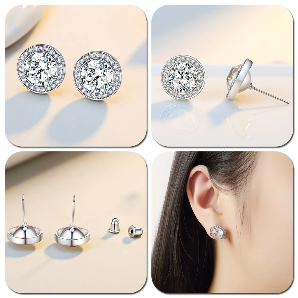 Женские серьги-гвоздики в форме груши с цирконом | Украшения и аксессуары