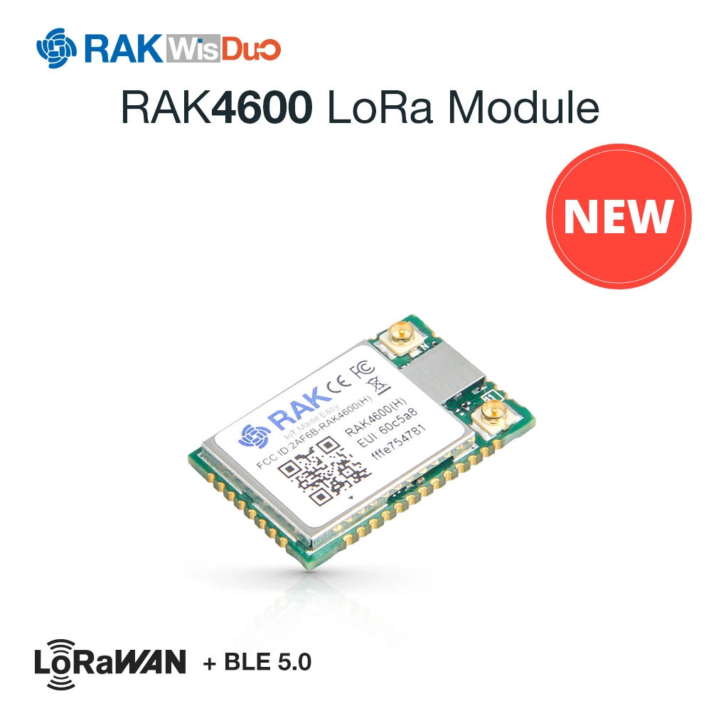 Беспроводной модуль LoRa RAK4600 с чипом RF52832 MCU SX1276 поддержка BLE 5 0 LoRaWAN 1.0.2 протоколов